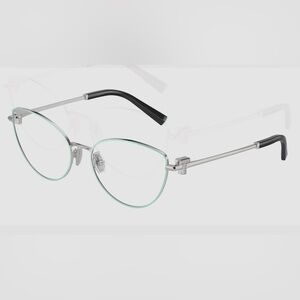 Tiffany & Co. Tiffany Blue and Silver Cat-Eye Glasses Model 1159-B 6151